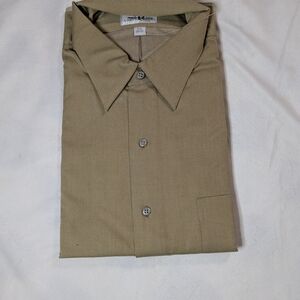 Men's Tan Long Sleeve Shirt